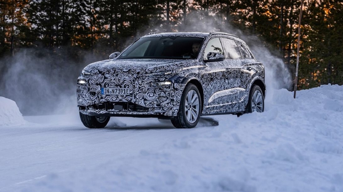 Αυτό είναι το πρωτότυπο Audi Q6 e-tron που δοκιμάζεται στο κρύο