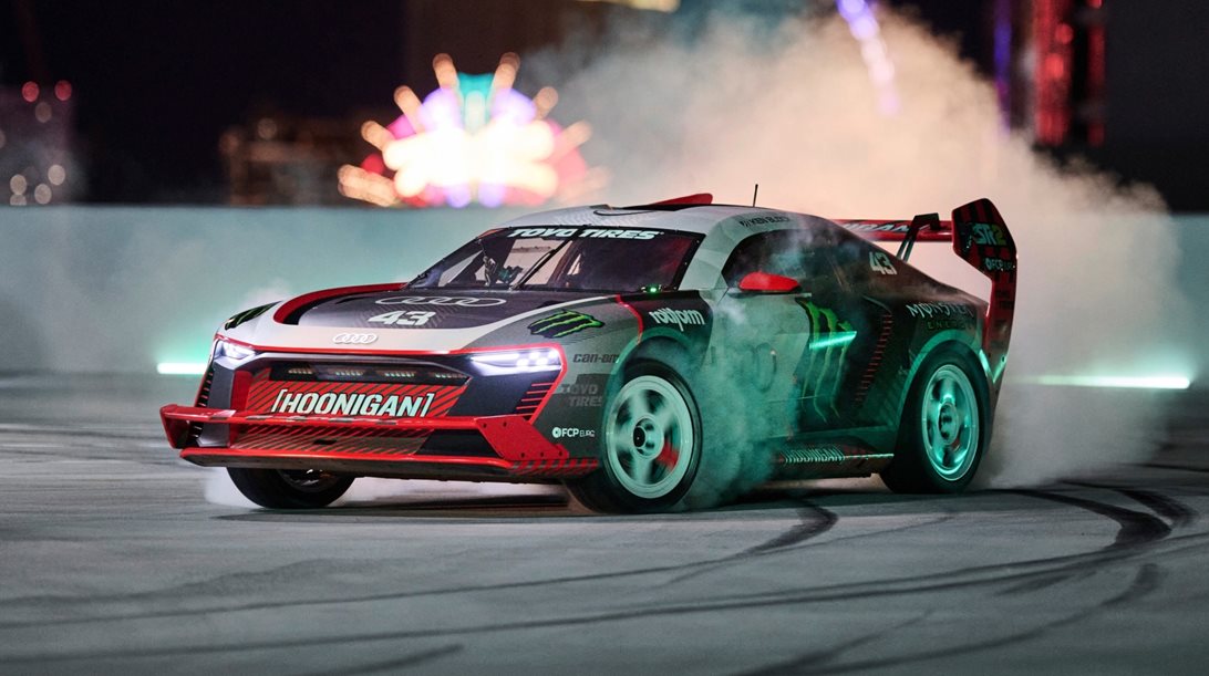 Επιτέλους Electrikhana: Ο Ken Block με Audi S1 Hoonitron στο Las Vegas