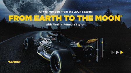 F1 2024: H Pirelli κάλυψε την απόσταση της Γης από τη Σελήνη