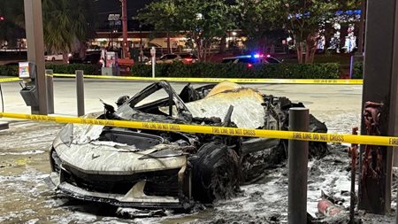 Δείτε Corvette C8 να τυλίγεται στις φλόγες ενώ ανεφοδιάζεται-το πρόβλημα του μοντέλου