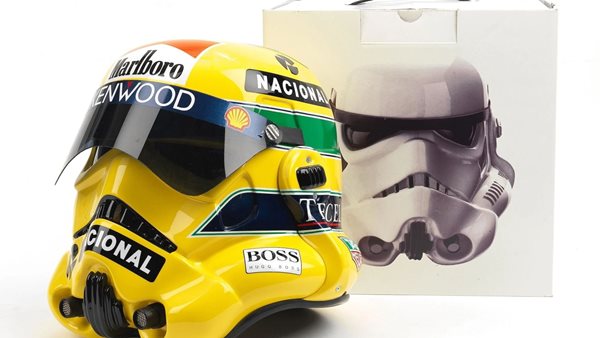 Η ιστορία πίσω από το κράνος Stormtrooper στα χρώματα του Ayrton Senna
