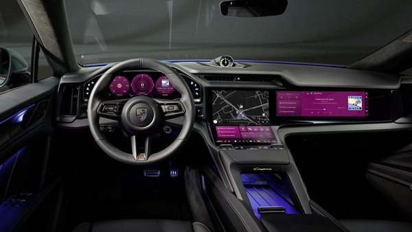 Ηλεκτρική Cayenne: Οι πρώτες εικόνες από το εσωτερικό της-με τις περισσότερες οθόνες που έχεις δει ποτέ σε Porsche