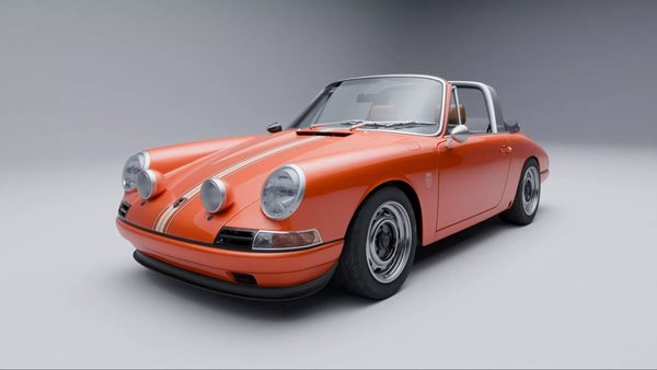 Η Porsche 912c Targa είναι ένα πανάλαφρο restomod