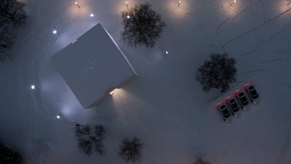 Polestar: έκθεση αυτοκινήτων φτιαγμένη από χιόνι