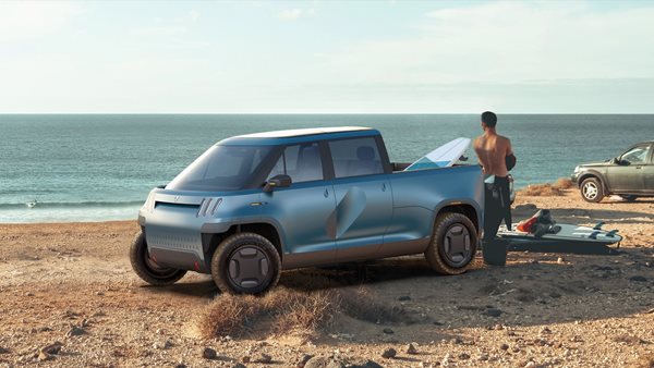 To Telo είναι ηλεκτρικό pick up στις διαστάσεις Mini αλλά με καρότσα Hummer