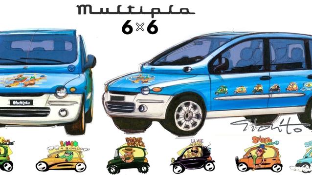 To Fiat Multipla 6x6 και ο σχεδιαστής Roberto Giollito