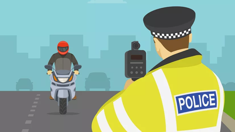 Αστυνομία ραντάρ σκίτσο