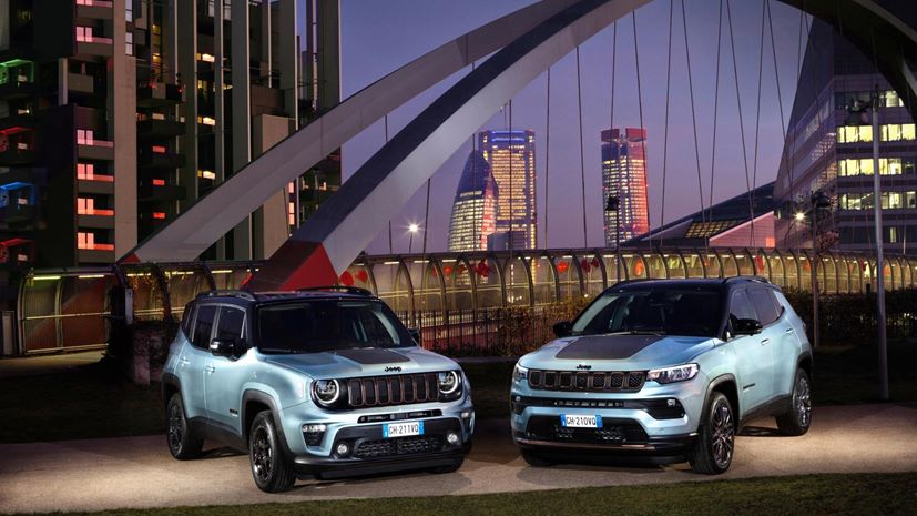 Jeep Renegade kai Compass