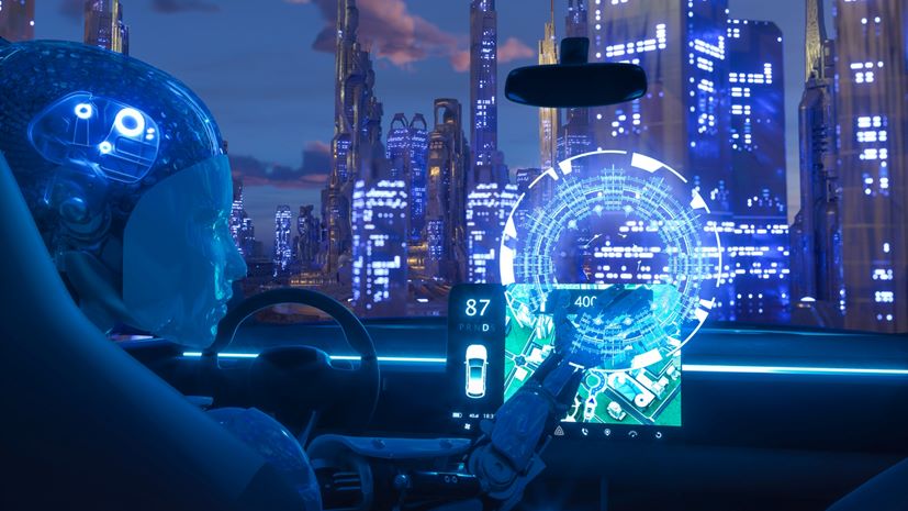 Robot AI σε αυτόνομο όχημα