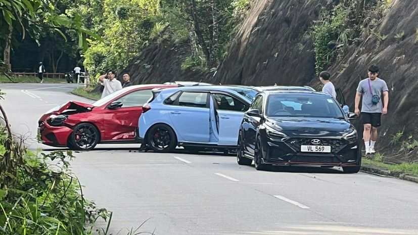 Hyundai i30 N accident