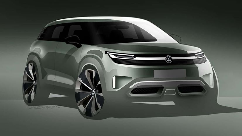 VW electric SUV teaser
