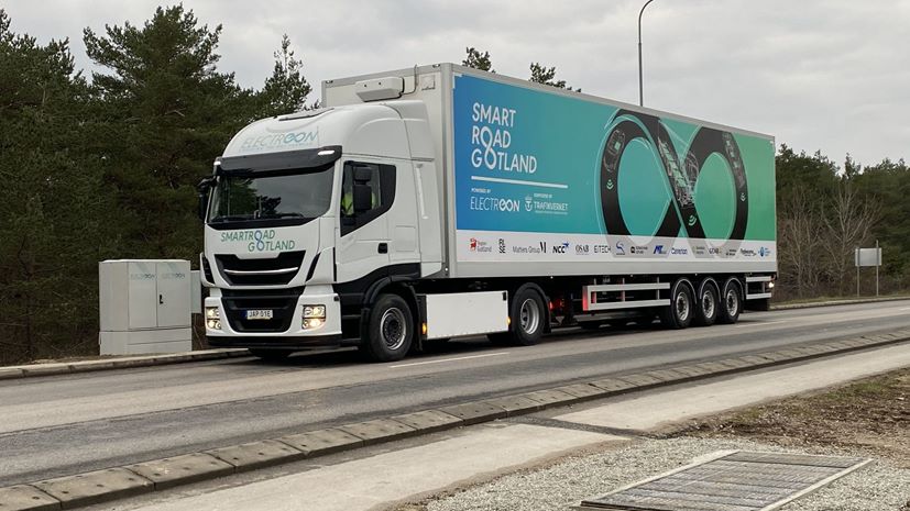 Gotland Σουηδια δρόμος ασύρματης φόρτισης