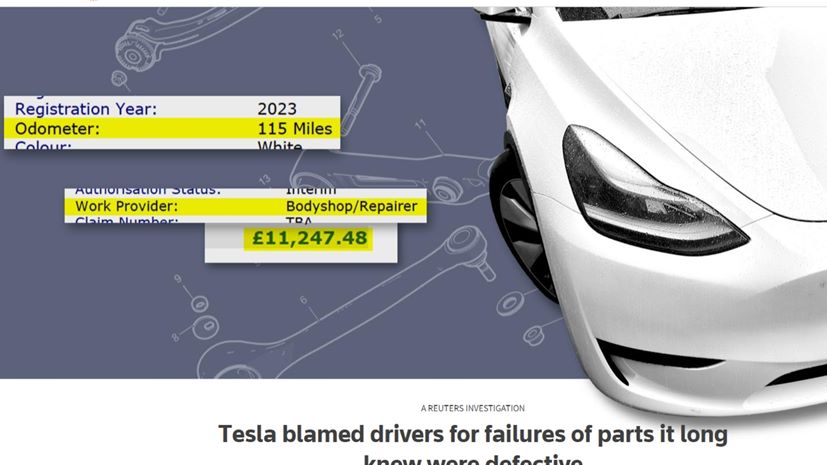 Reuters εναντίον Tesla