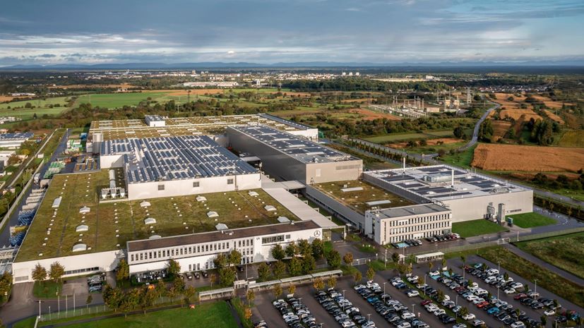 Mercedes recycling battery factory Germany