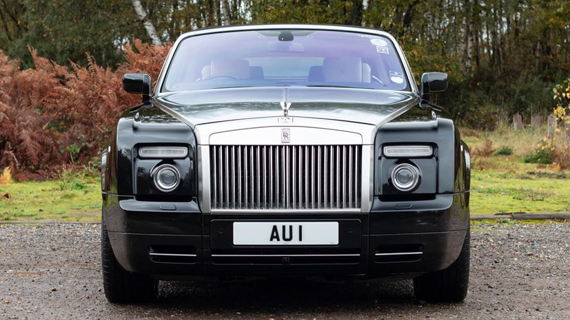 Rolls Royce Phantom Goldfinger plate