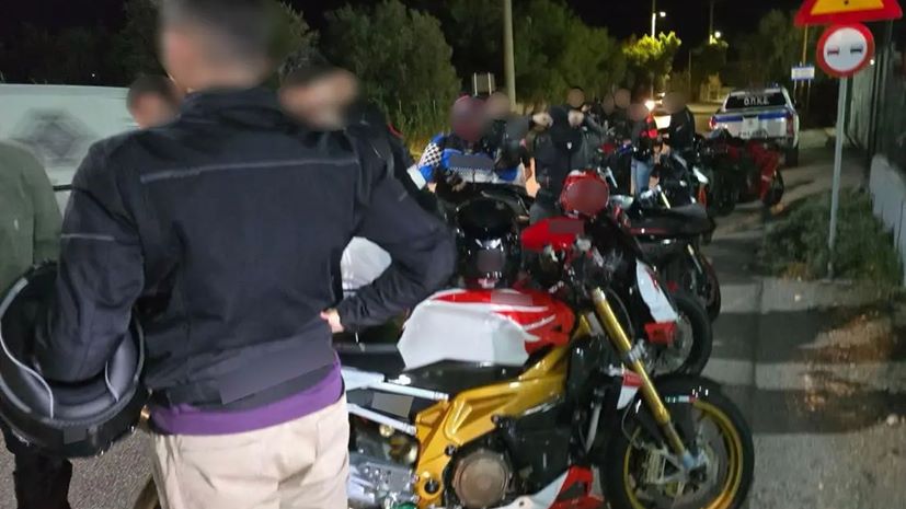 Κόντρες μοτοσυκλετών Μέγαρα Τροχαία Συλλήψεις