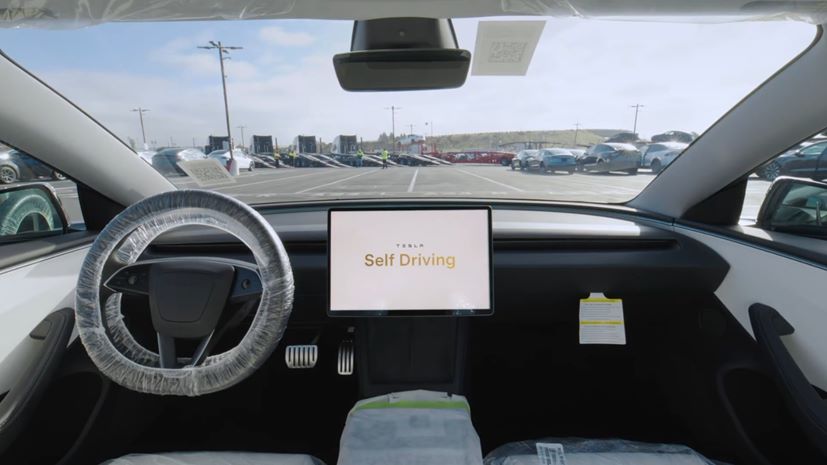 Tesla self driving