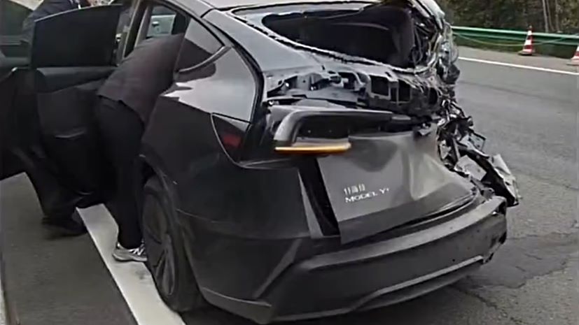Tesla Model Y accident