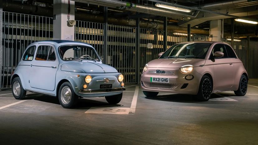 Fiat 500 1964 vs Fiat 500 2021
