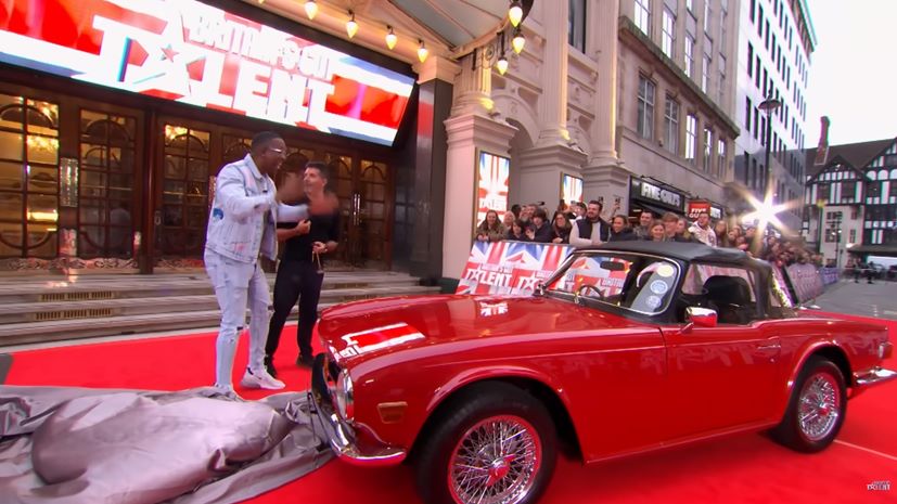 Triumph TR6 Simon Cowell Britain's Got Talent