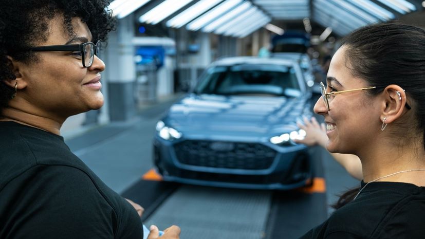Audi A5 γραμμή παραγωγής στο εργοστάσιο του Neckarsulm
