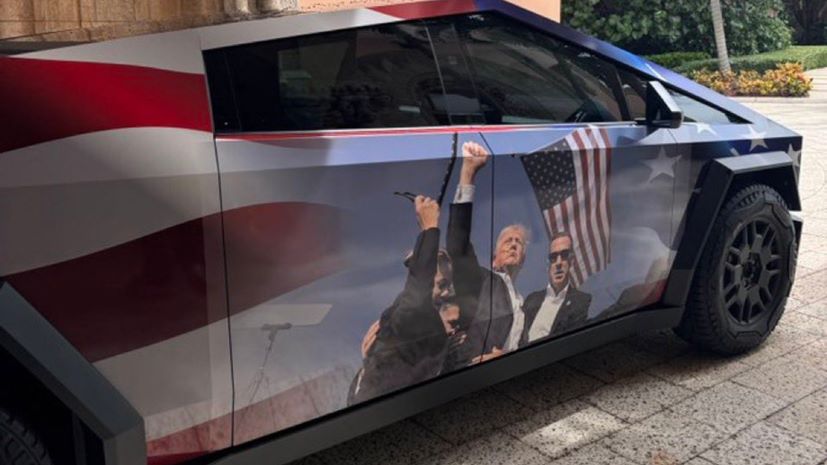 Tesla Cybertruck Trump