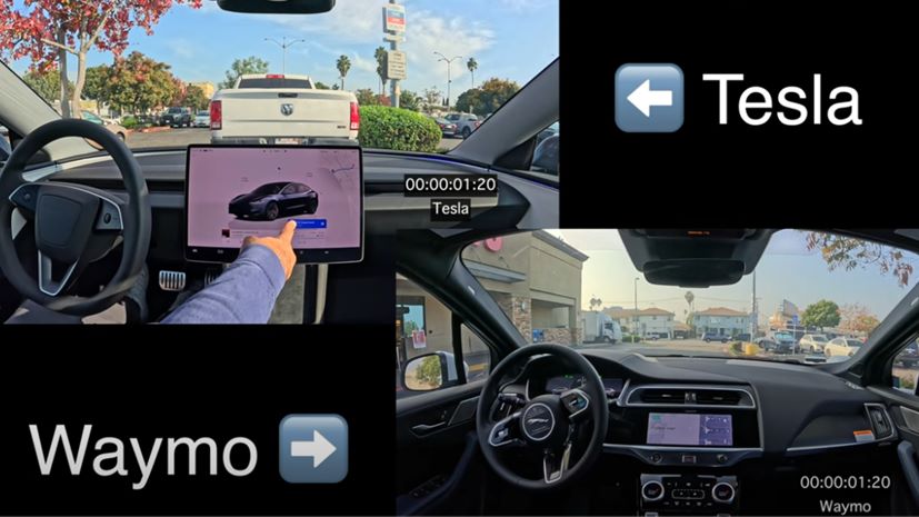 Tesla FSD 13.2 vs Waymo robotaxi