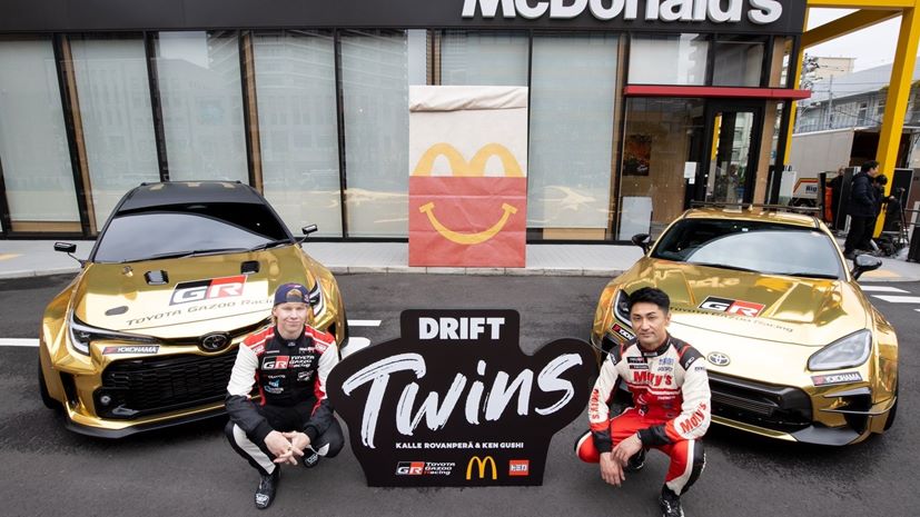 Kalle Rovanpera Ken Gushi Drift Twins McDonald's