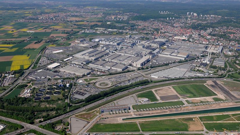 To εργόστασιο της Mercedes στο Sindelfingen