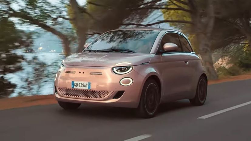 Fiat 500e no logo