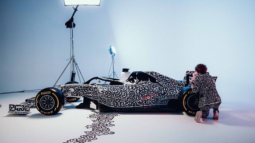 Red Bull Doodle Car