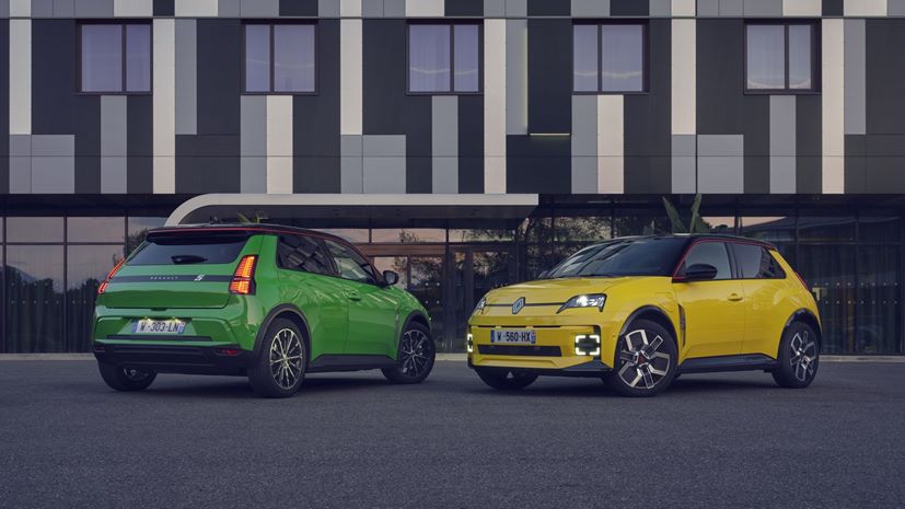 Renault 5 E-Tech Electric πράσινο χρώμα