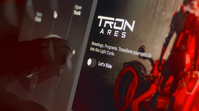 Tesla in-car ads