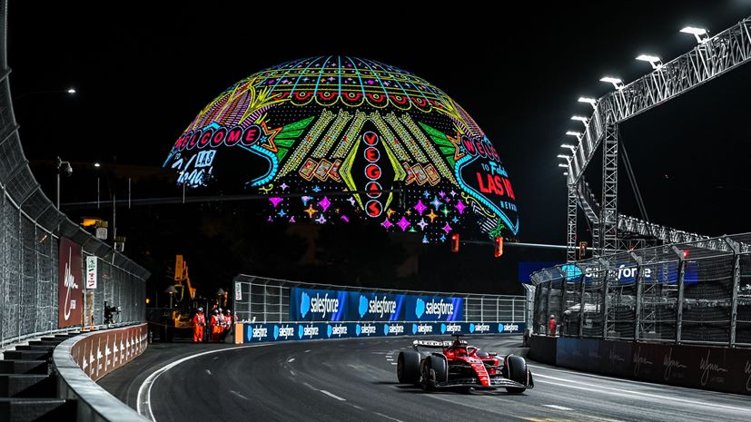 F1 Las Vegas Grand Prix Ferrari Sphere
