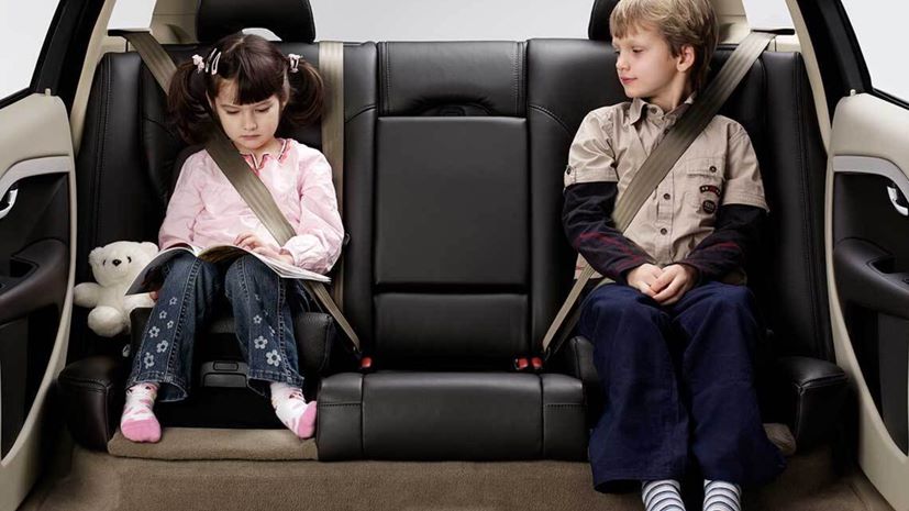Volvo integrated booster seat safety feature