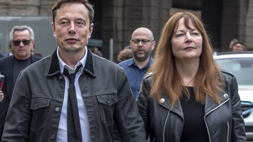 Fake εικόνα Elon Musk και mary Barra