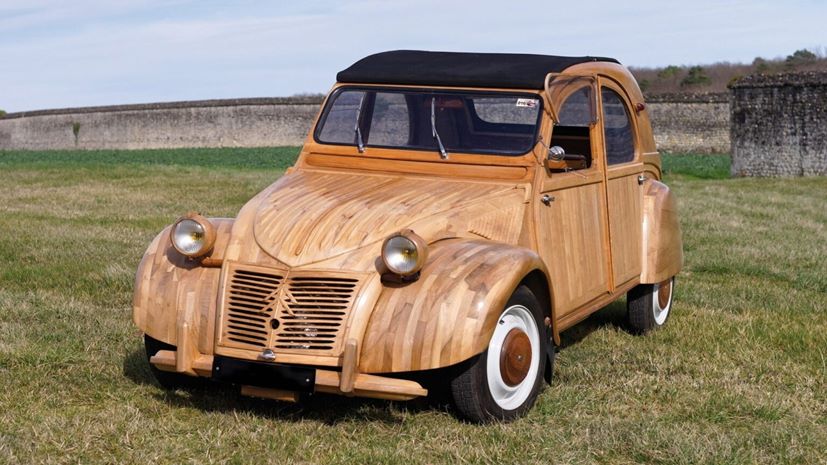 Citroen 2CV wood