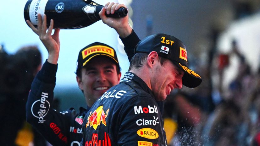 Max Verstappen Checo Perez