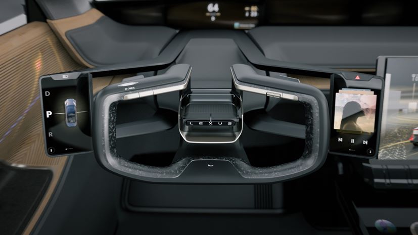 Τιμόνι yoke στο πρωτότυπο LexusLF-ZL