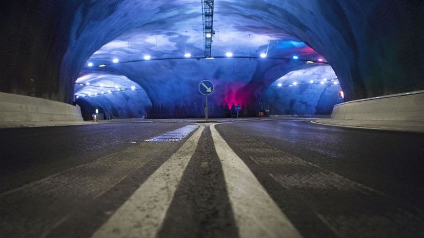 Faroe Islands Eysturoy Tunnel