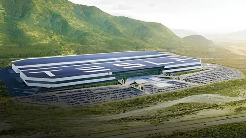 Tesla Gigafactory Mexico maketa