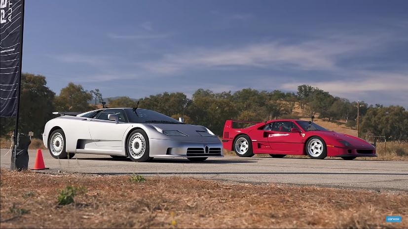 Bugatti EB110 vs Ferrari F40