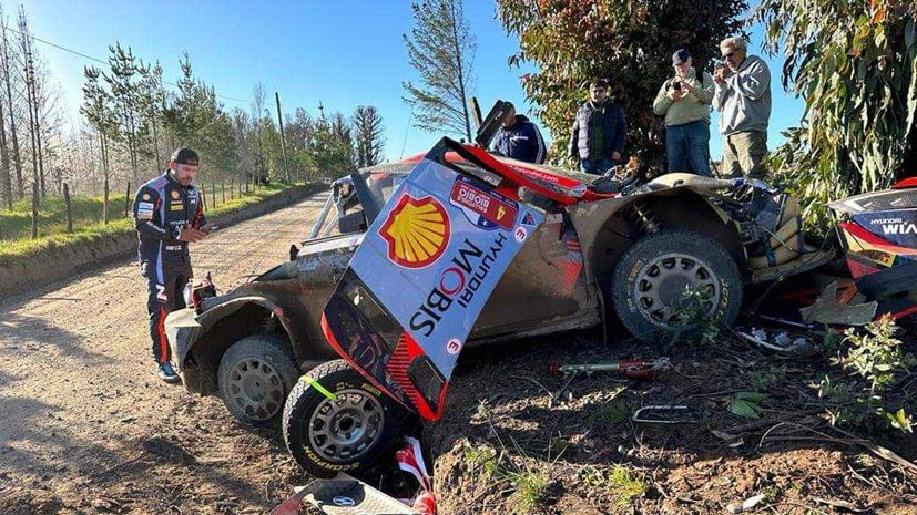 WRC Ράλι Χιλής Lappi ατύχημα