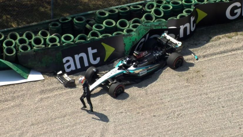 F1 GP Ιταλίας Monza Andrea Kimi Antonello ατύχημα