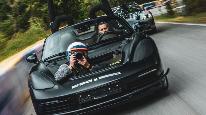 Porsche Boxster camera car