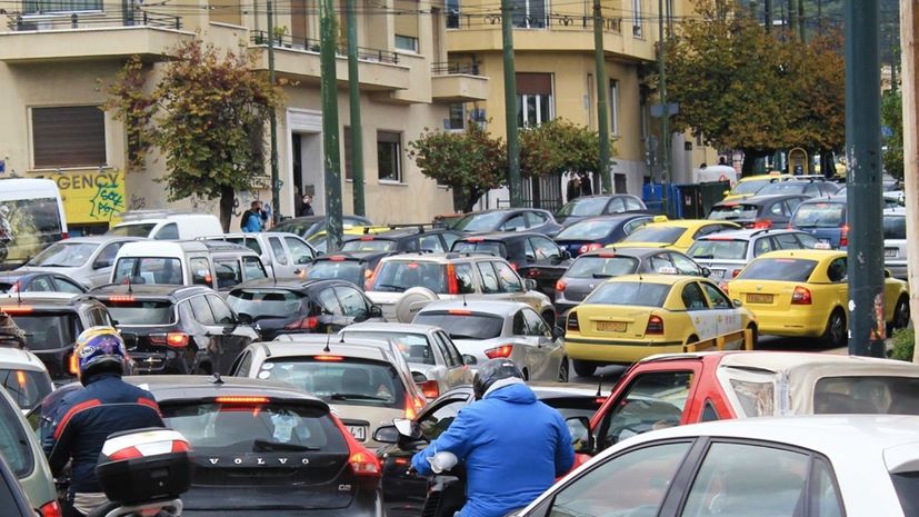 Αθήνα κυκλοφορία αυτοκινήτων