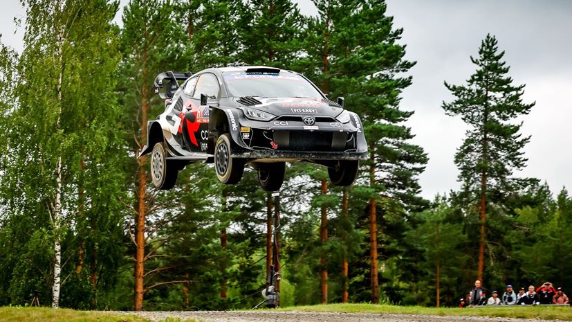 WRC Toyota άλμα Ράλι Φινλανδίας 2024